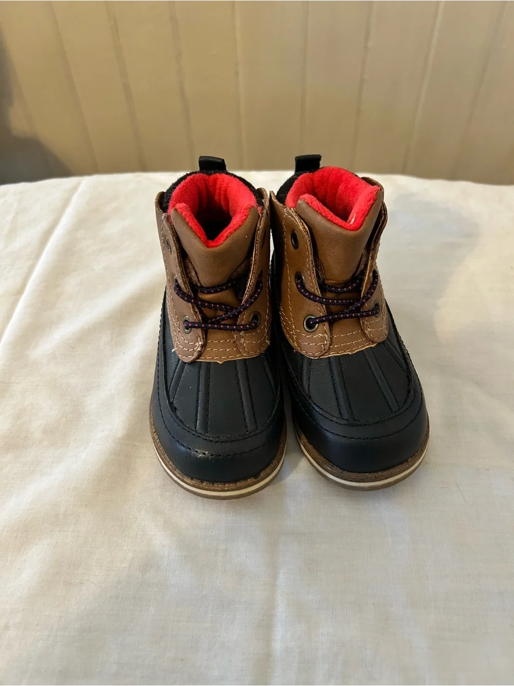 Max & Jake Dennis Duck Boots/Toddler Size 7 M/Brown-Red/ NWOT